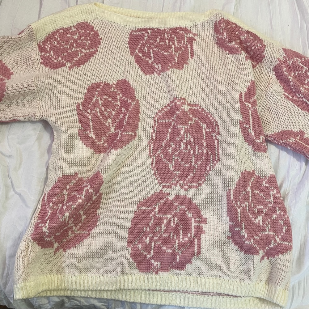 NUGGETS- rose sweater
